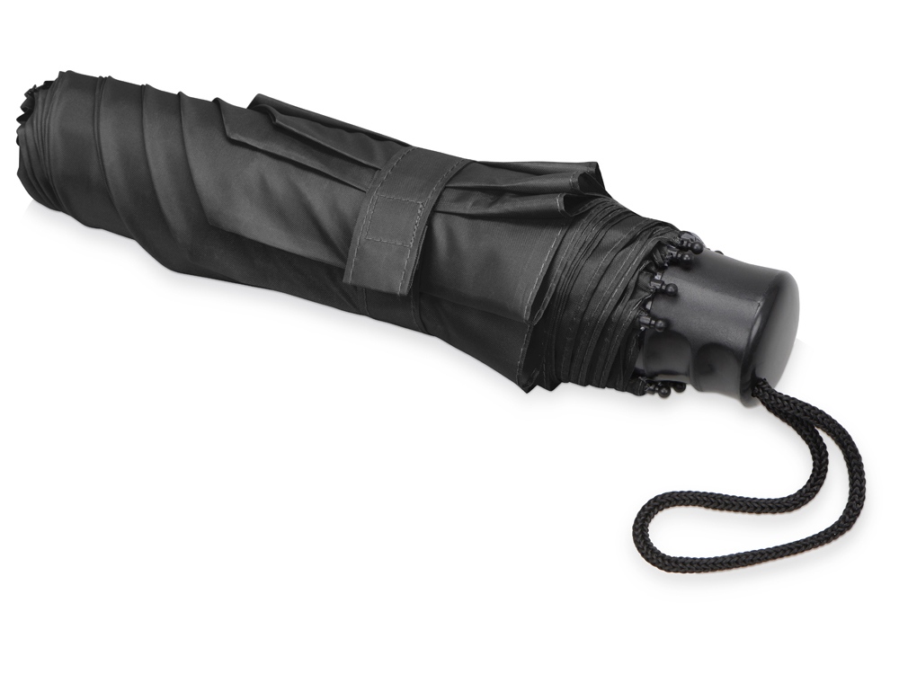 Зонт складной Columbus, механический, 3 сложения, с чехлом, черный Зонт складной Columbus, механический, 3 сложения, с чехлом, черный