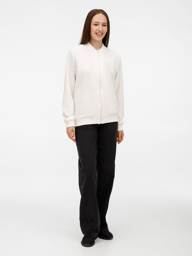 Бомбер унисекс Townie, молочно-белый Бомбер унисекс Townie, молочно-белый