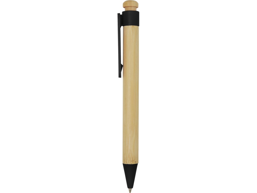 Rattan шариковая ручка из бамбука и переработанной пластмассы - сплошной черный