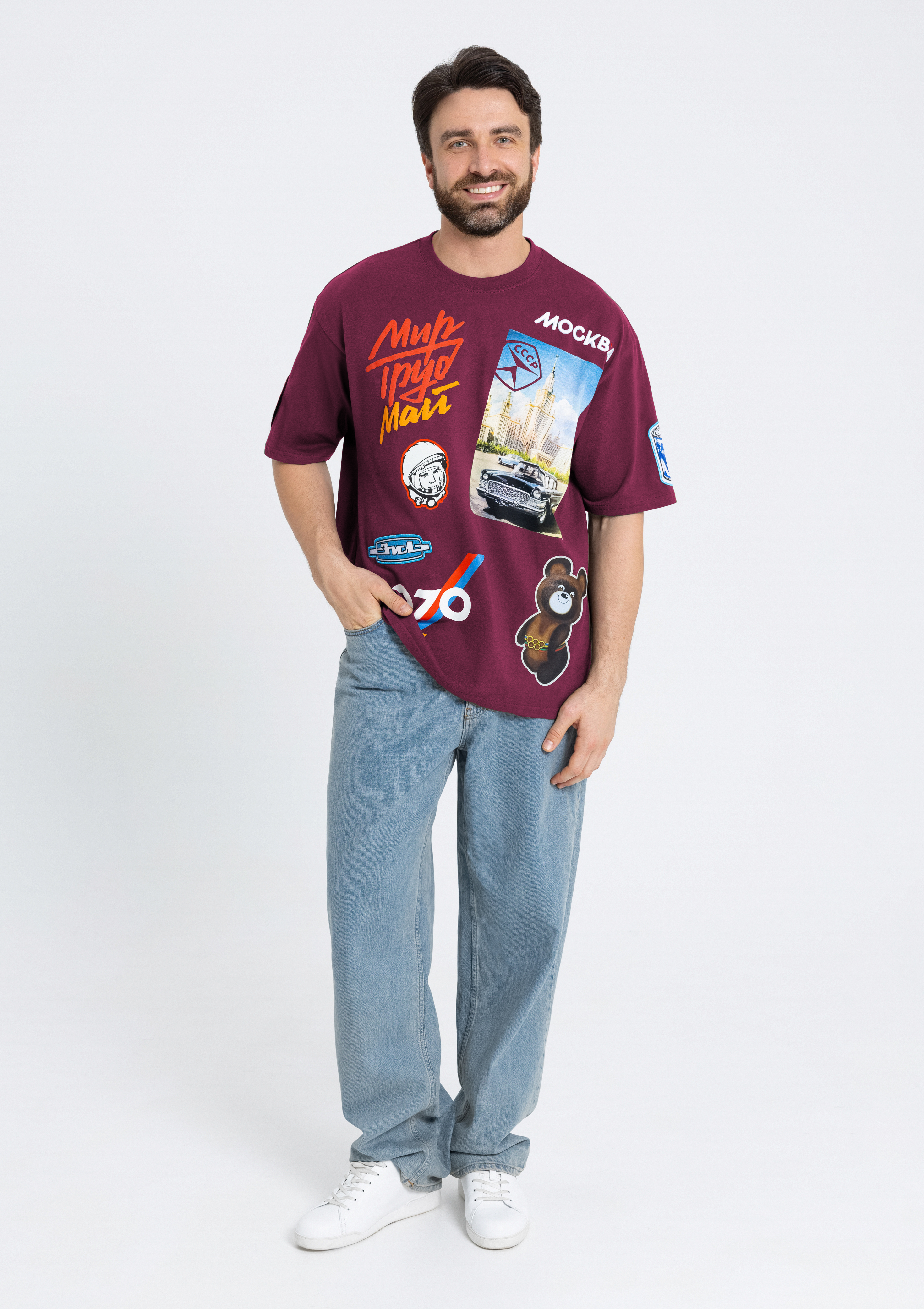 Футболка оверсайз STAN хлопок 240, 56_CCCР