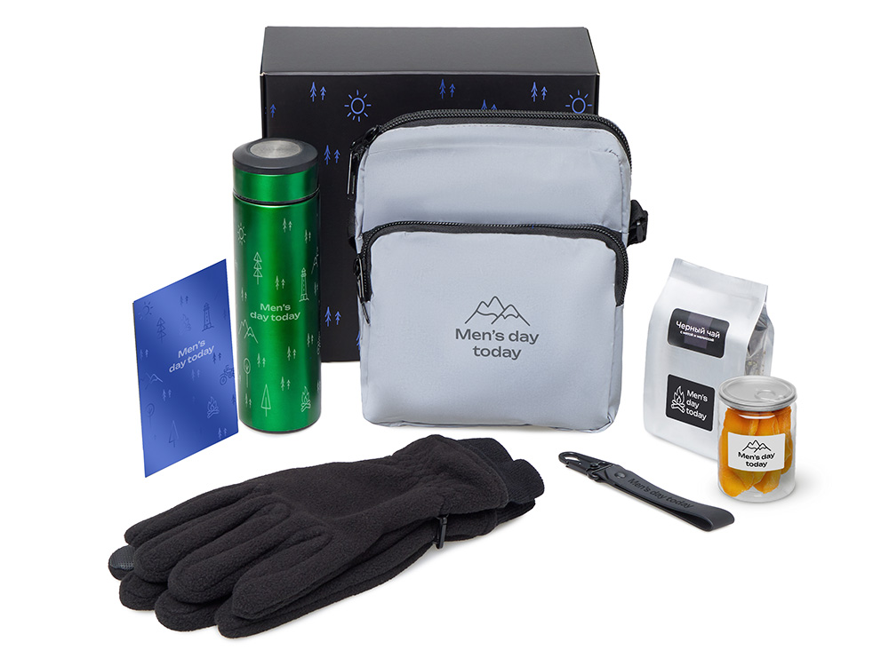 Подарочный набор Re:m. Step с термосом, перчатками и сумкой Подарочный набор Re:m. Step с термосом, перчатками и сумкой