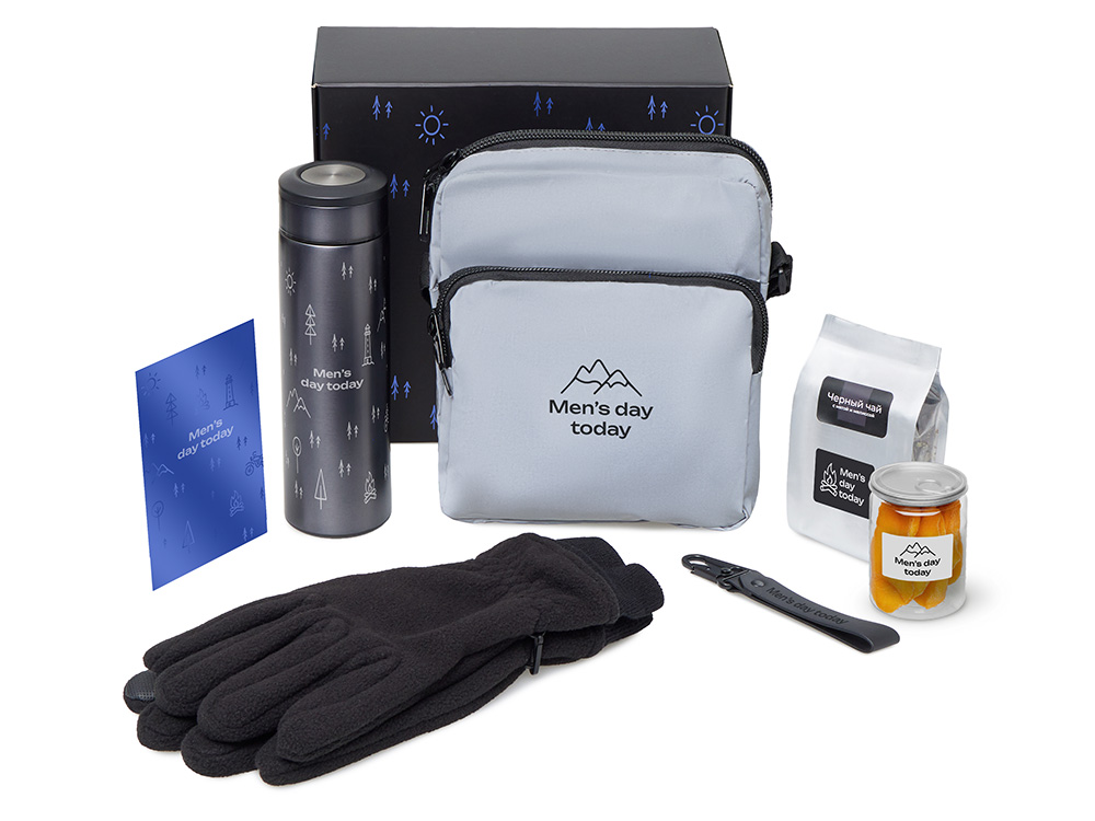 Подарочный набор Re:m. Step с термосом, перчатками и сумкой Подарочный набор Re:m. Step с термосом, перчатками и сумкой