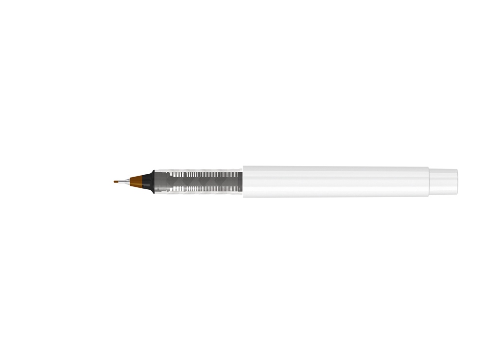 Капиллярная ручка в корпусе из переработанного материала rPET RECYCLED PET PEN PRO FL, белый с коричневыми чернилами