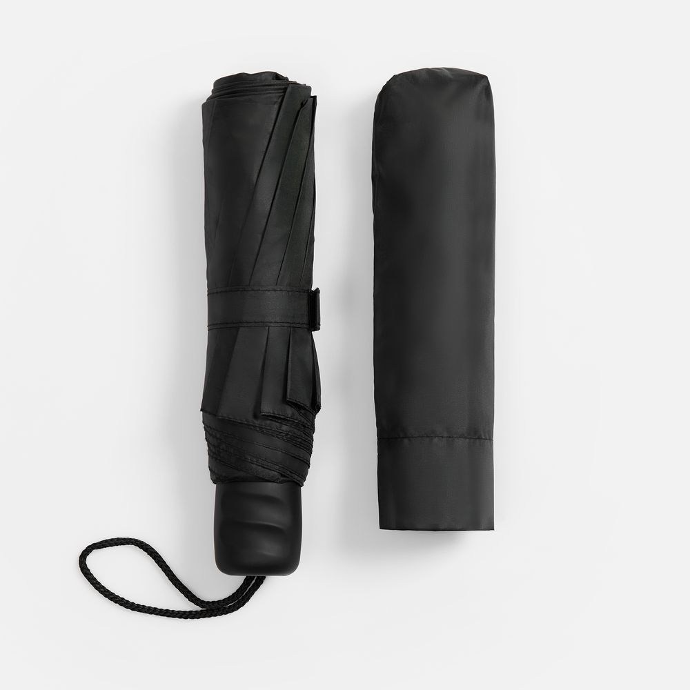 Зонт складной Basic, ver.2, черный Зонт складной Basic, ver.2, черный