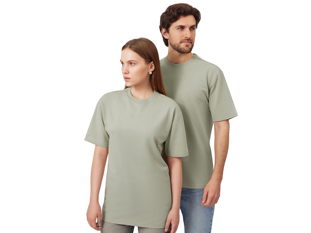 Футболка из френч терри Warsaw унисекс 220гр, оливковый