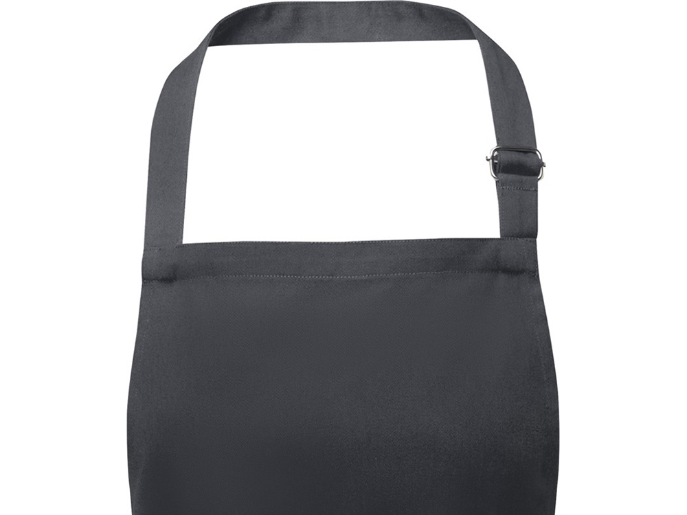 Фартук Andrea плотностью 240 г/м² с регулируемой завязкой на шее - Темно-серый