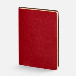 Ежедневник Nebraska Flex, недатированный, красный с золотистым