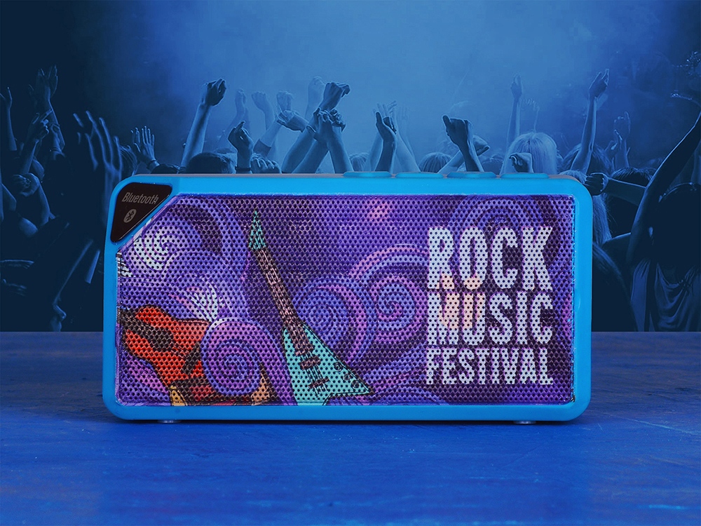 Портативная колонка Bermuda с функцией Bluetooth®, черный