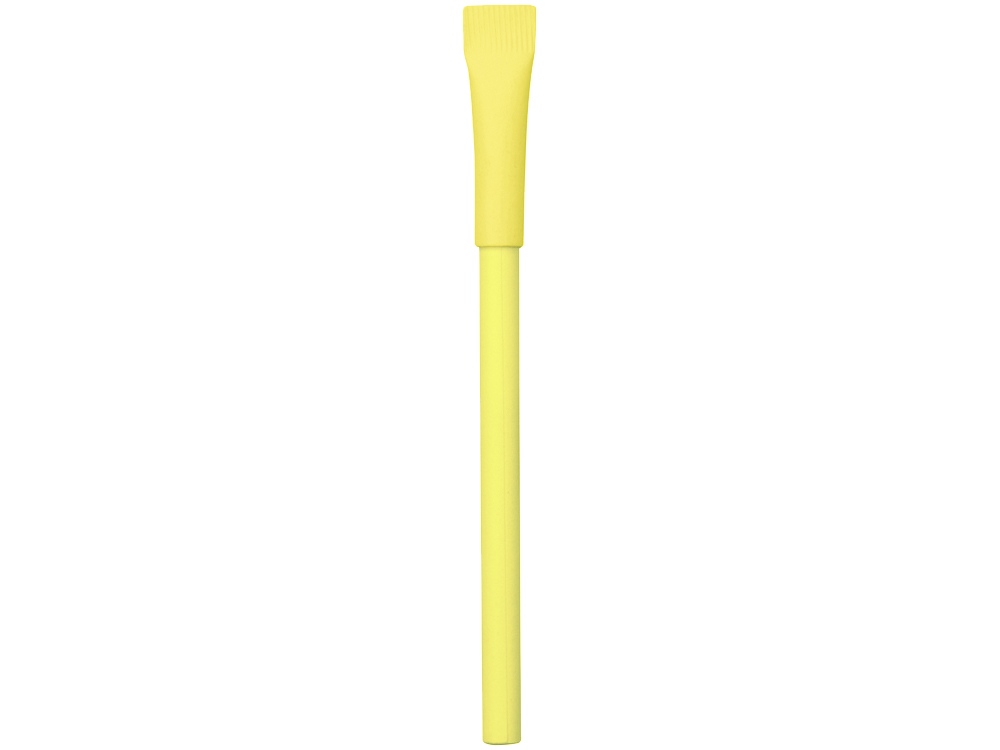Ручка картонная с колпачком Recycled, желтый (Р) Ручка картонная с колпачком Recycled, желтый (Р)