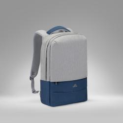 RIVACASE 7562 grey/dark blue рюкзак для ноутбука 15.6'', серый/темно-синий