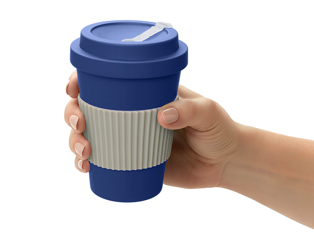 Термокружка Muffin из натуральных волокон, темно-синий Термокружка Muffin из натуральных волокон, темно-синий