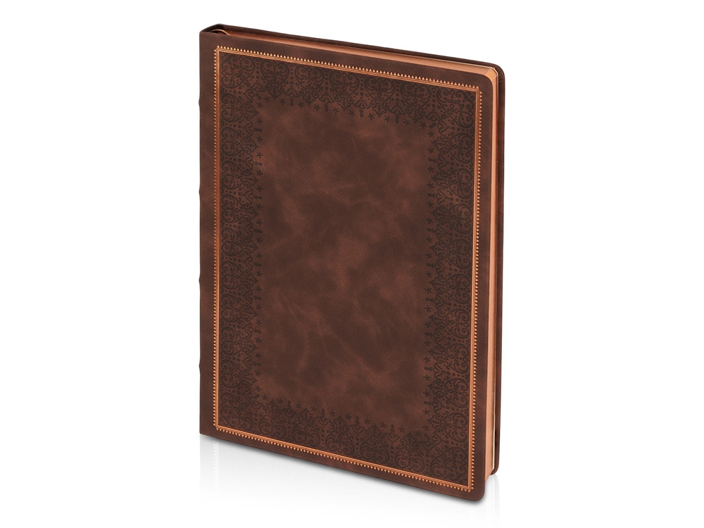 Ежедневник недатированный А4 Royal, коричневый с бронзовым срезом Ежедневник недатированный А4 Royal, коричневый с бронзовым срезом