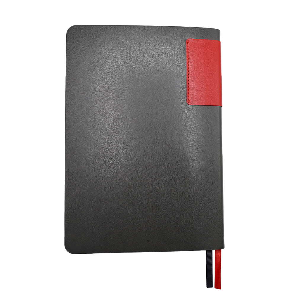 Ежедневник A5 недатированный Molfetta в мягком переплёте, серо-красный Ежедневник A5 недатированный Molfetta в мягком переплёте, серо-красный