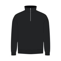 Толстовка на молнии унисекс FLOW, черная, размер 3XL/4XL