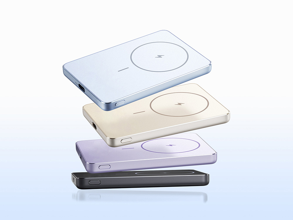 Внешний аккумулятор Xiaomi Super Slim Magnetic Power Bank 5000 Purple Внешний аккумулятор Xiaomi Super Slim Magnetic Power Bank 5000 Purple