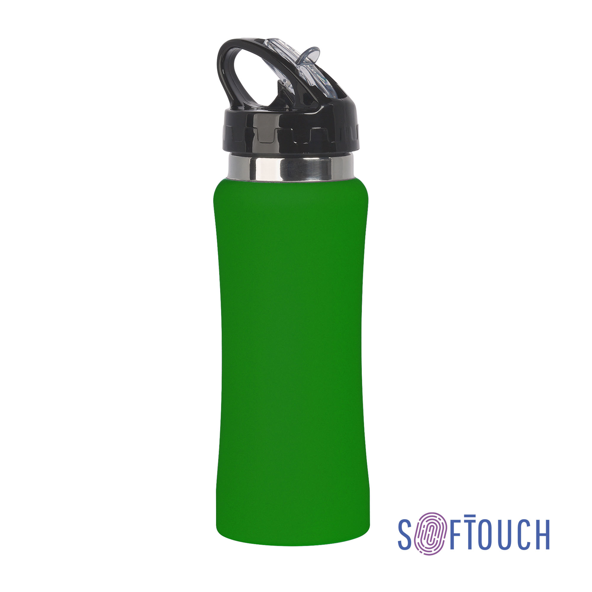 Бутылка для воды "Индиана" 600 мл, покрытие soft touch