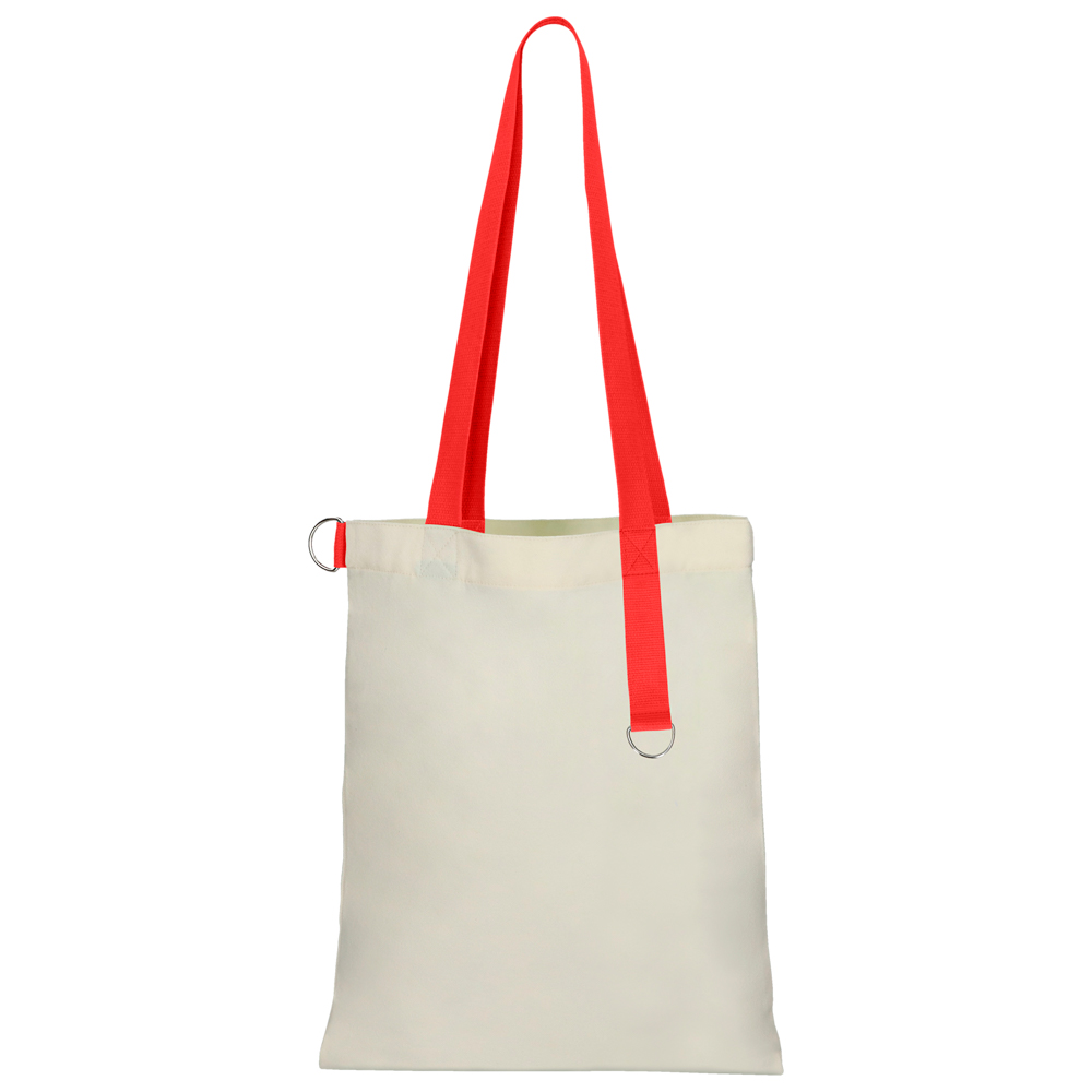 Сумка для покупок White GLOW 325 г/м² с ремувкой, красная/красная Сумка для покупок White GLOW 325 г/м² с ремувкой, красная/красная