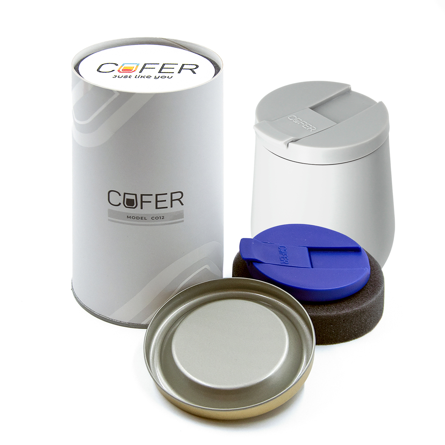 Набор Cofer Tube NEO DUO CO12s (М) grey (белый с синим)
