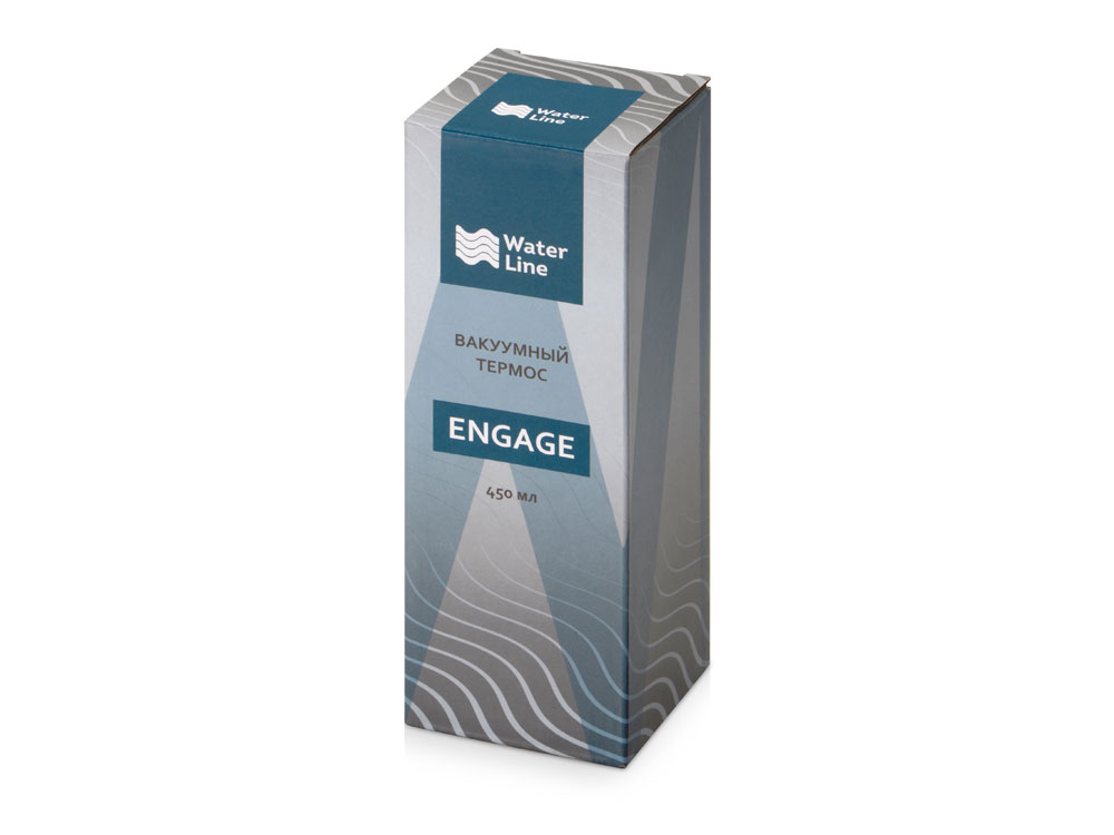 Вакуумный термос с ремешком Engage, Waterline, белый