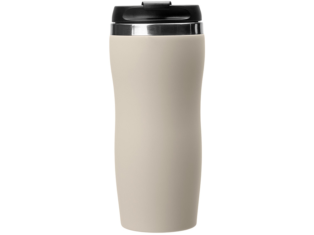 Термокружка Mony Steel 350 мл, soft touch, бежевый