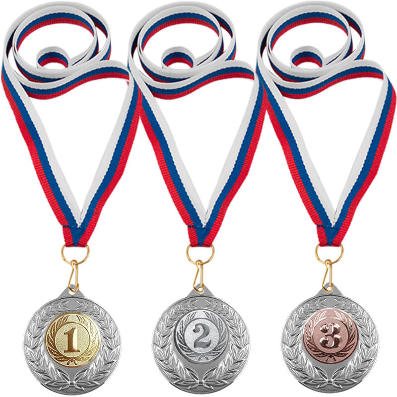 Комплект медалей 1,2,3 место Комплект медалей 1,2,3 место