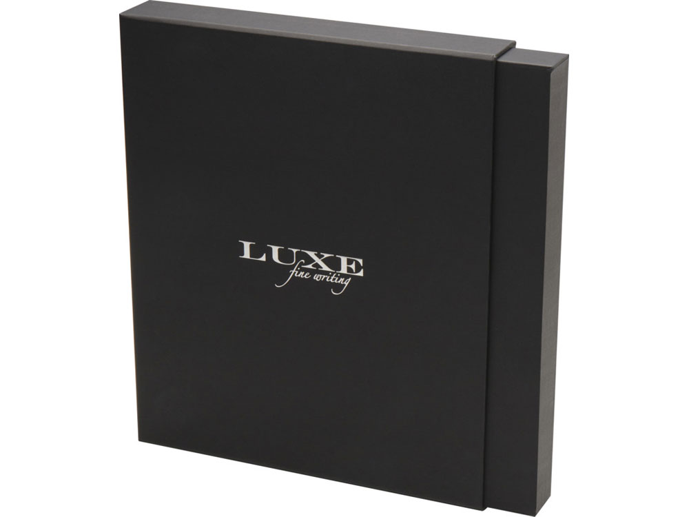 Набор Legato Elegance из блокнота формата А5 в твердой обложке и ручки-роллера, белый/синий