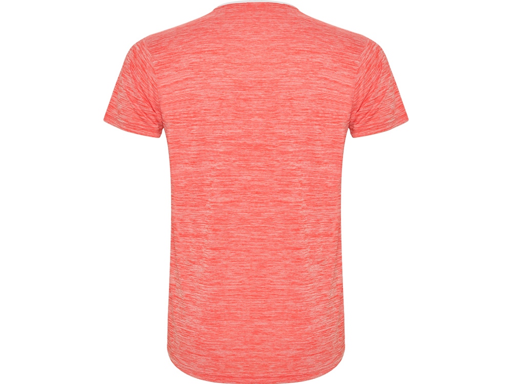 Спортивная футболка Zolder мужская, белый/меланжевый неоновый коралловый