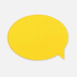 Наклейка тканевая Lunga Bubble, M, желтая