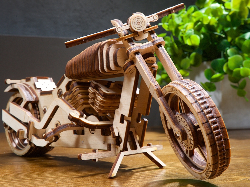 3D-ПАЗЛ UGEARS Байк VM-02