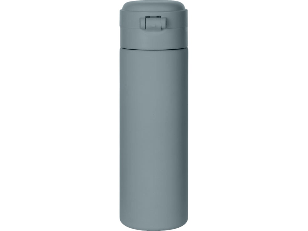 Вакуумная термокружка Waterline c кнопкой Guard, 400 мл, тубус, антрацит
