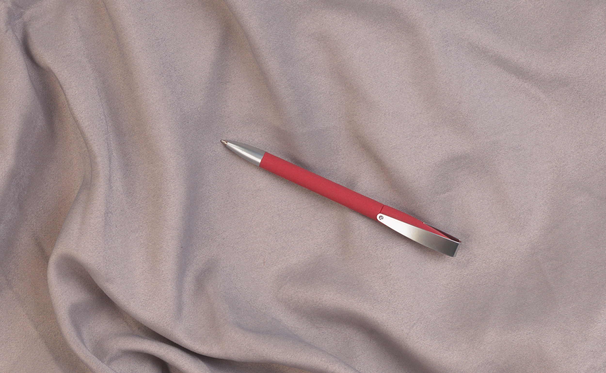 Ручка шариковая COBRA SOFTGRIP MM, красный#