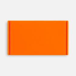 Лейбл из ПВХ Dzeta, M, оранжевый неон