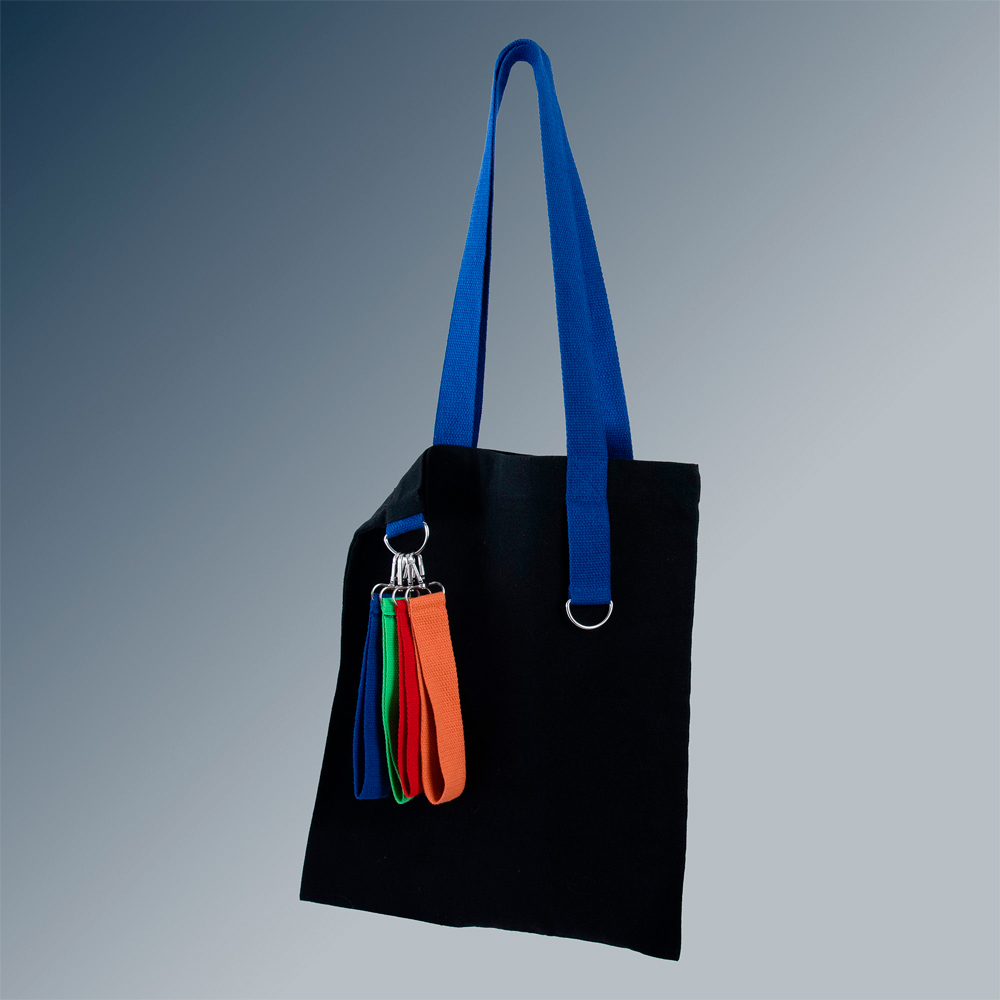 Сумка для покупок Black GLOW 325 г/м² с ремувкой, синяя/синяя Сумка для покупок Black GLOW 325 г/м² с ремувкой, синяя/синяя