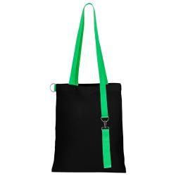 Сумка для покупок Black GLOW 325 г/м² с ремувкой, зелёная
