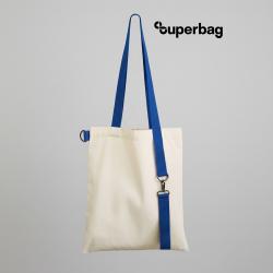 Шоппер Superbag с ремувкой 4sb (неокрашенный с синим)