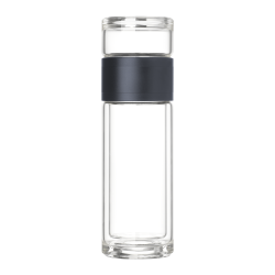 Бутылка стеклянная с двойными стенками Терсо (Terso), синяя