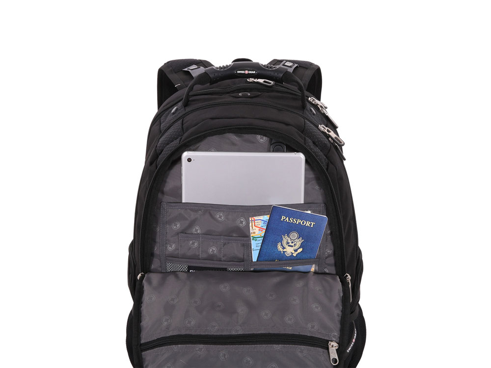 Рюкзак SWISSGEAR SCANSMART, 17, полиэстер, 36х23х48 см, 40 л, черный
