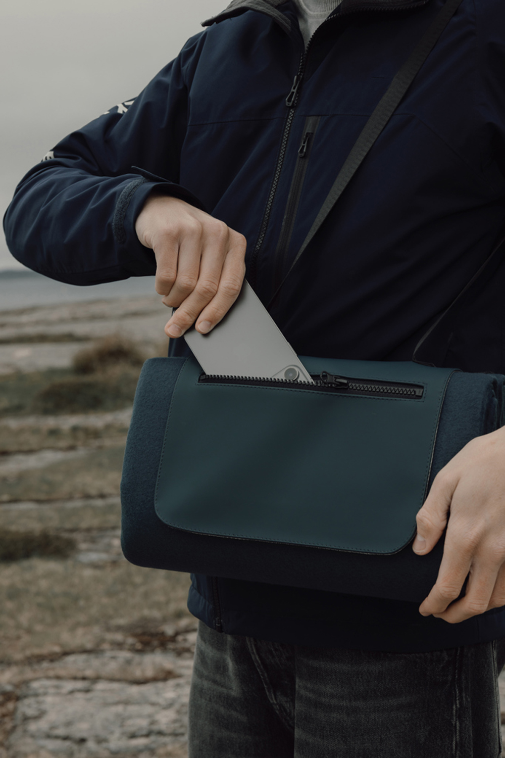 Плед для пикника VINGA Baltimore из переработанного полиэстера RCS, 150х130 см