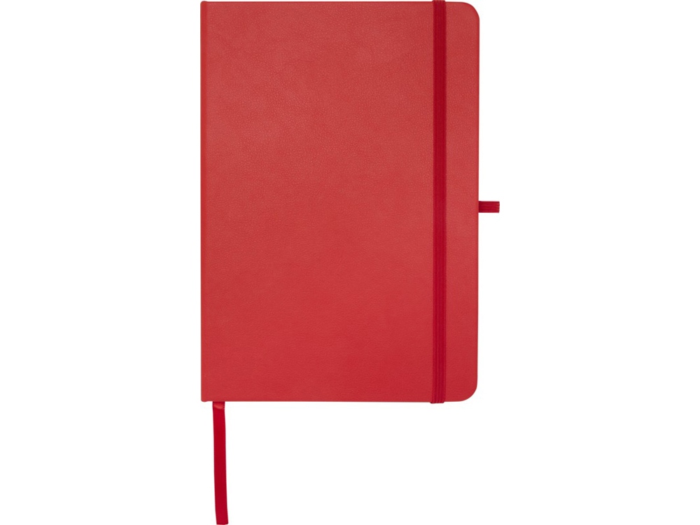 Teak блокнот А5 из переработан. материала в твердой обложке с линован. страницами - Красный
