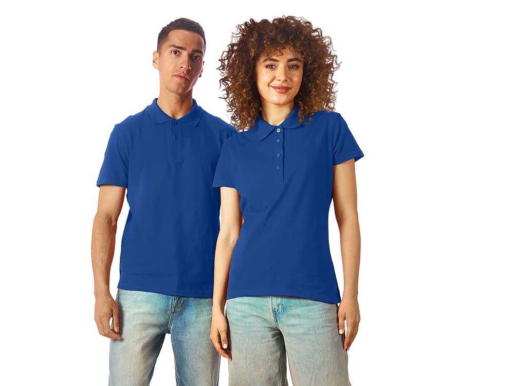 Рубашка поло First мужская, классический синий