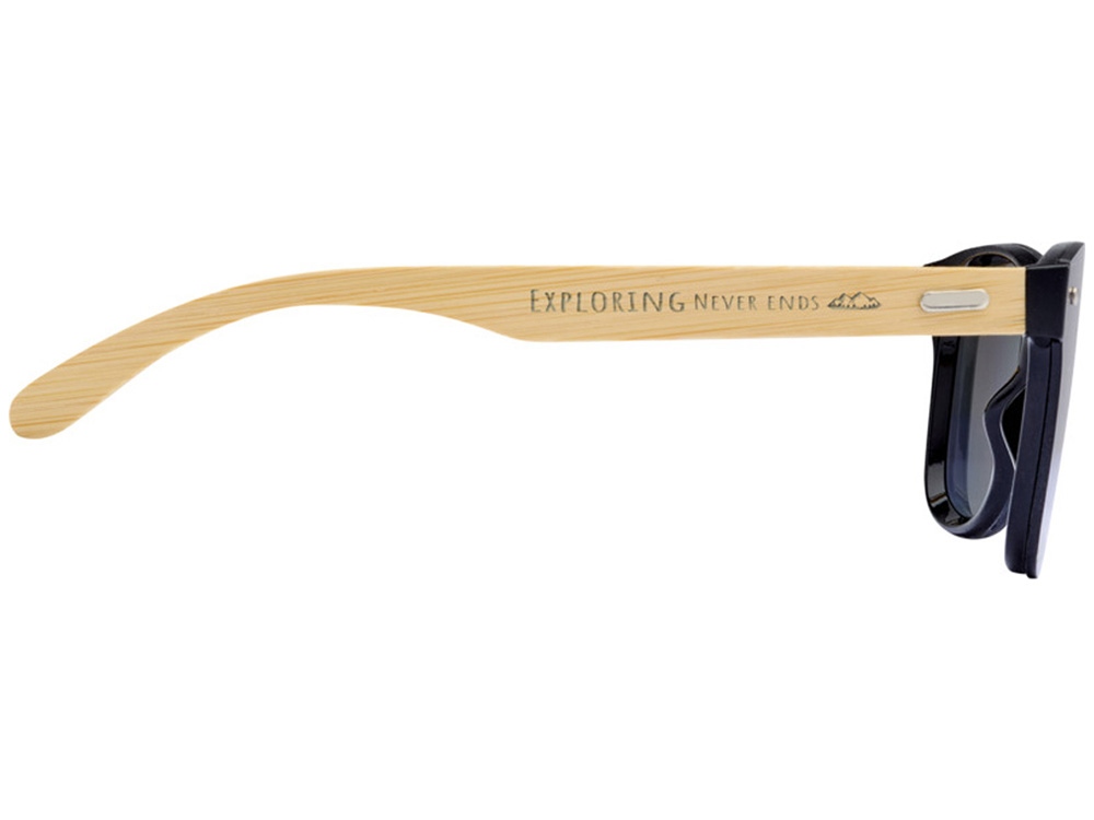 Солнцезащитные очки Tan с бамбуковыми дужками - Серебристый