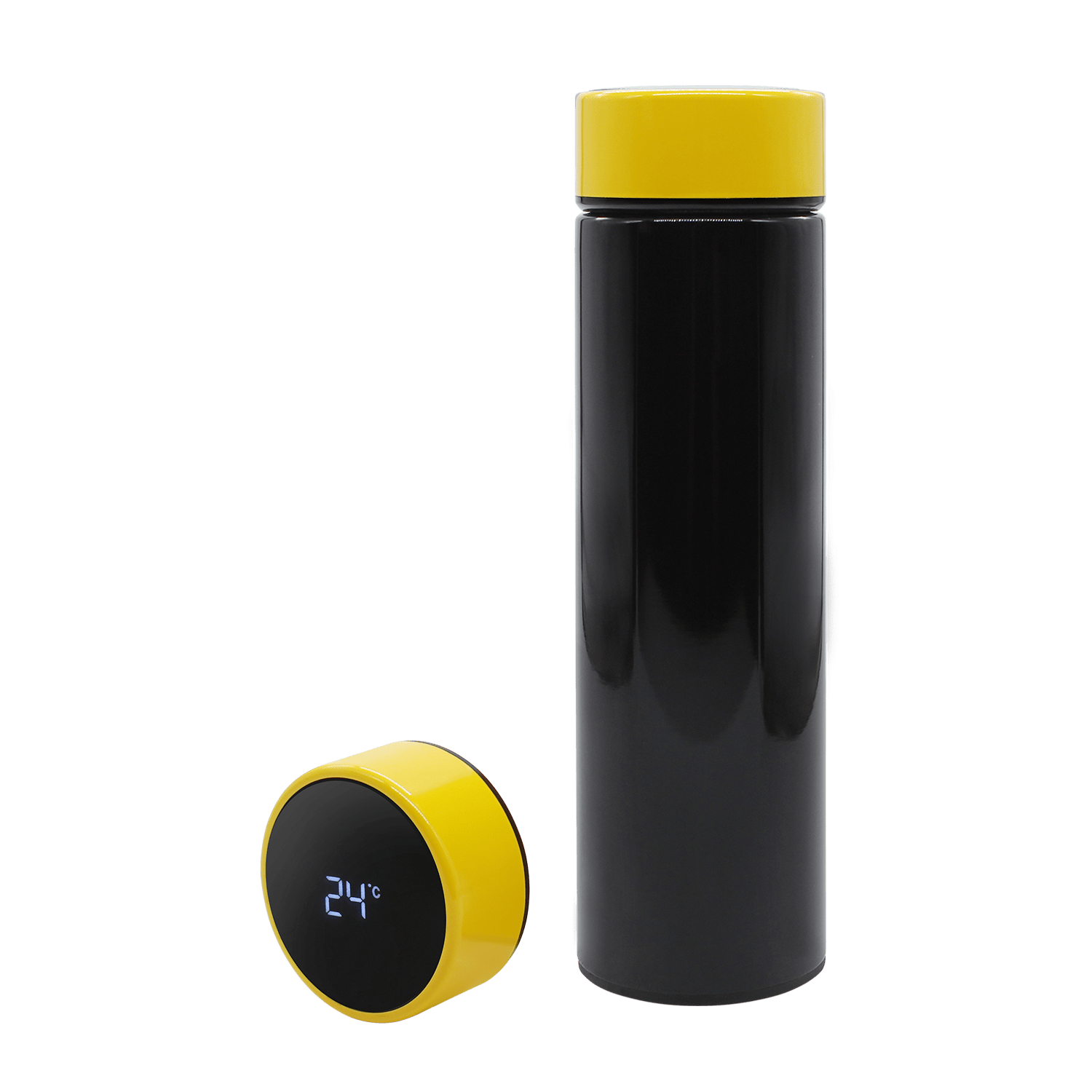 Термос Reactor duo black с датчиком температуры (черный с желтым) Термос Reactor duo black с датчиком температуры (черный с желтым)