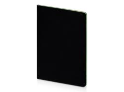 Бизнес-тетрадь А5 Pragmatic Contrast, 40 листов в клетку, черный с салатовым срезом