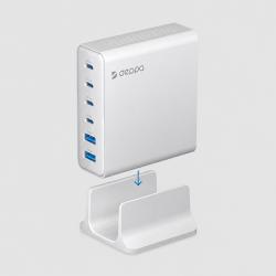 Зарядная станция 4xUSB Type-C, 2xUSB, PD, QC, 160Вт, белый, Deppa Зарядная станция 4xUSB Type-C, 2xUSB, PD, QC, 160Вт, белый, Deppa