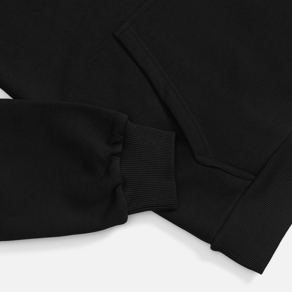 Худи унисекс оверсайз Daylero, черное Худи унисекс оверсайз Daylero, черное