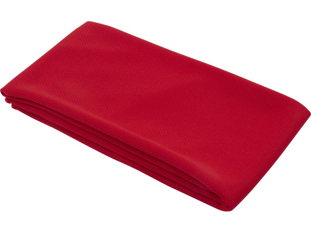 Lucas спортивное полотенце из переработанного полиэстера 30х80 см - Красный