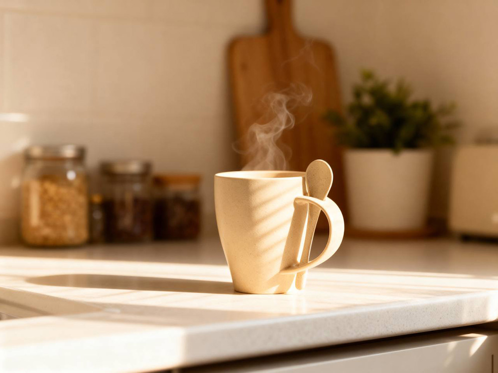 Пшеничная кружка Nina с ложкой, 300ml