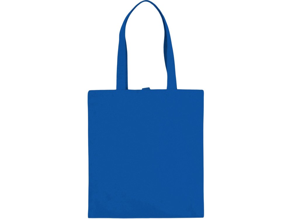 Cумка Clip из хлопка 340 г/м2 с застежкой из экокожи, синий