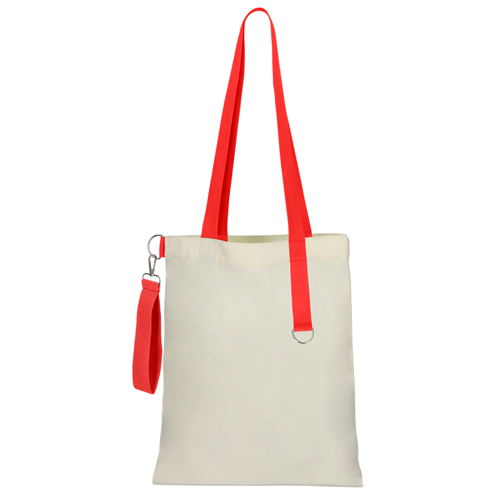 Сумка для покупок White GLOW 325 г/м² с ремувкой, красная/красная Сумка для покупок White GLOW 325 г/м² с ремувкой, красная/красная