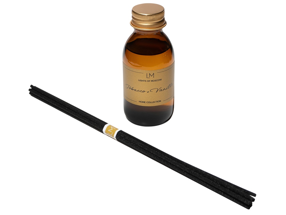 Ароматический диффузор с палочками, табак и ваниль, 100 мл